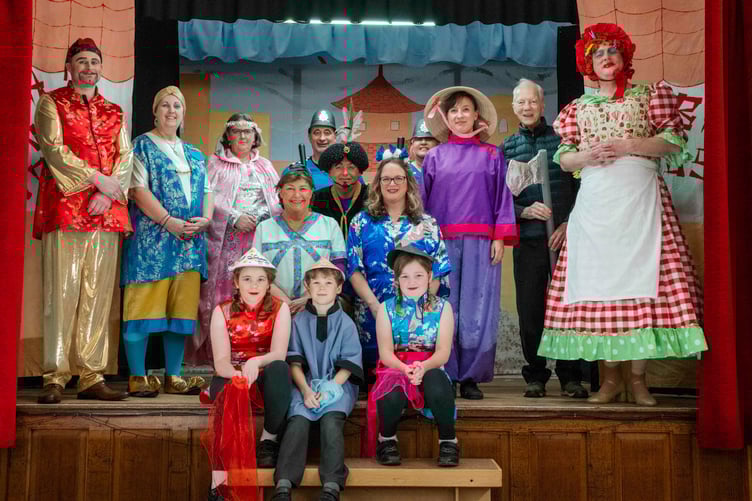 The cast of this year's panto - Aladdin