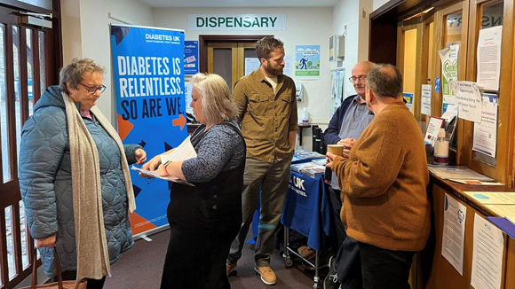 People attending one of the diabetes super clinics