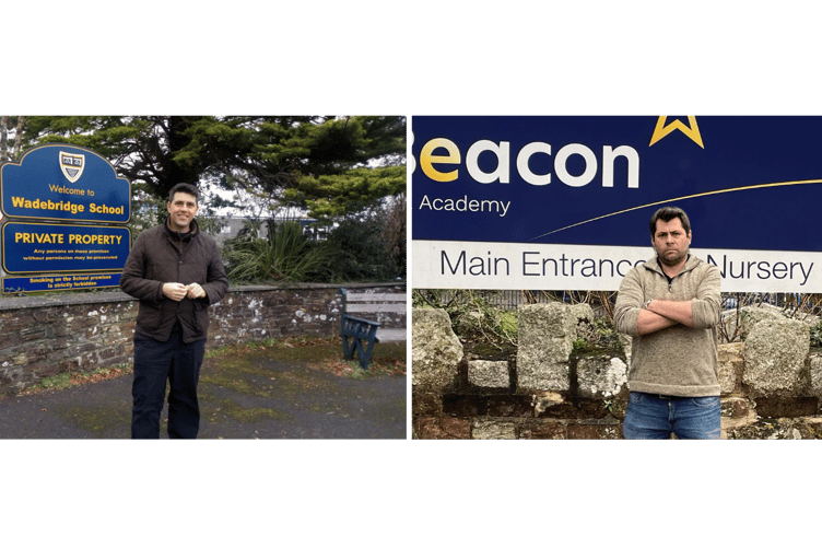 Scott Mann (left) defended the government's record after criticism from Leigh Frost (right)