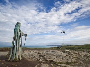 Tintagel Castle receives special delivery