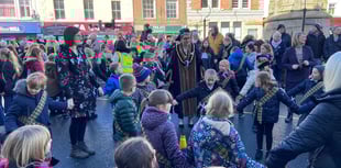 Hundreds of students celebrate St Piran's Day with town parade