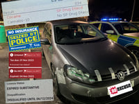 Drug driver arrested with no MOT, insurance and a disqualification