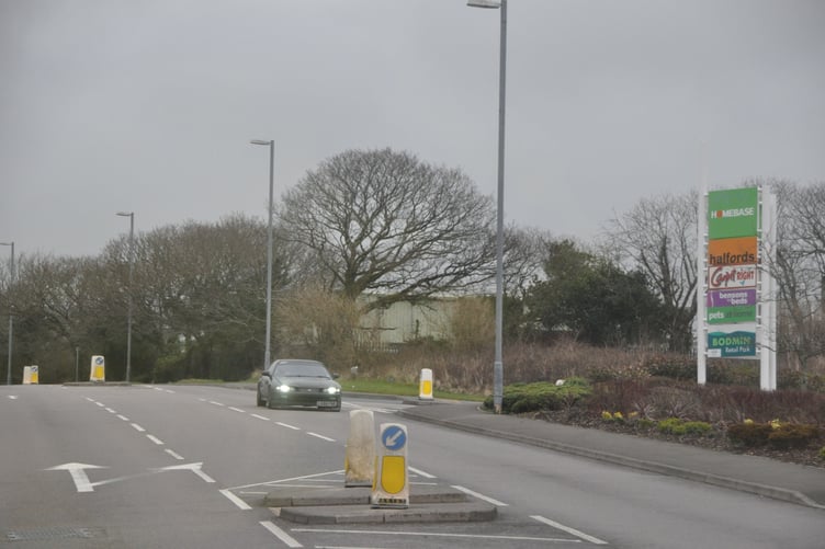 Launceston Road in Bodmin