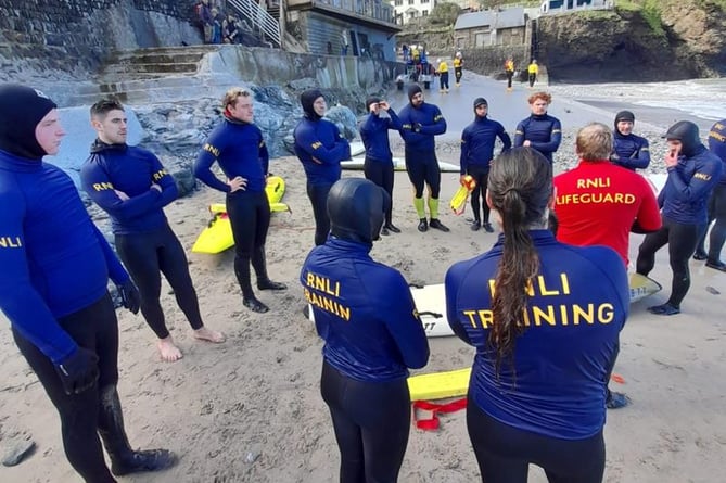 RNLI lifeguards during inductions