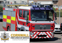 Two fire crews tackle house fire in Bude