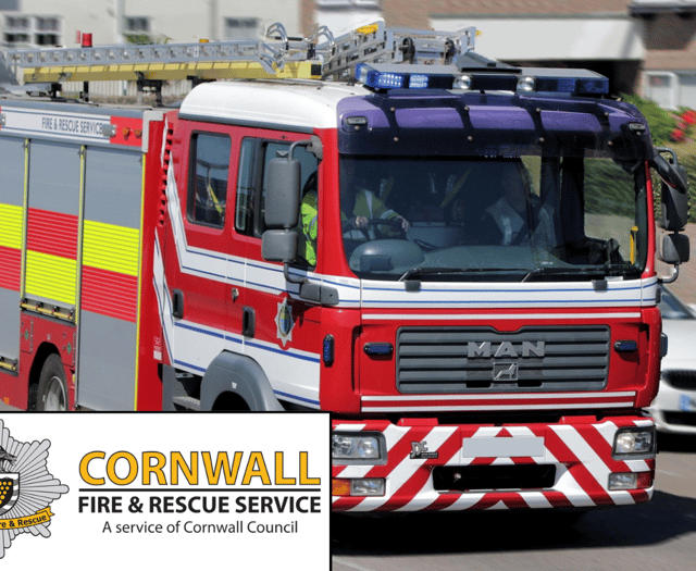 Two fire crews tackle house fire in Bude