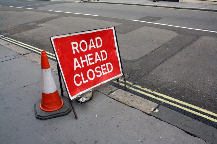 Road closed