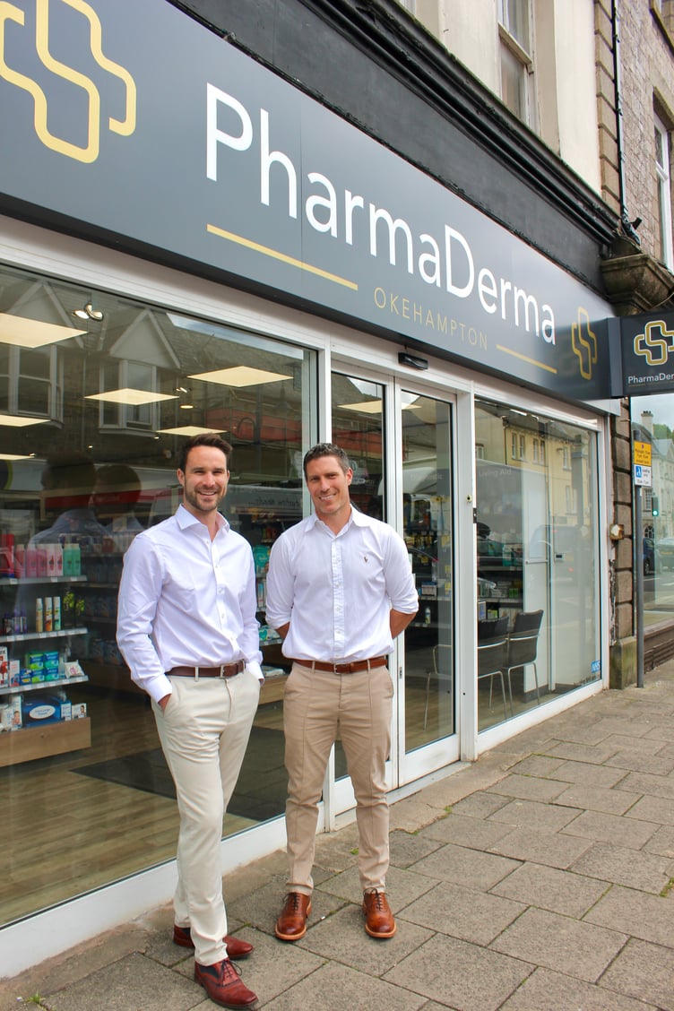 Devon pharmacists Rob and Will opened the pharmacy on Okehampton's Fore Street in 2022