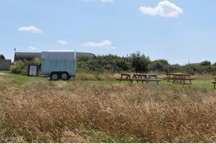 The current location of the proposed lodges