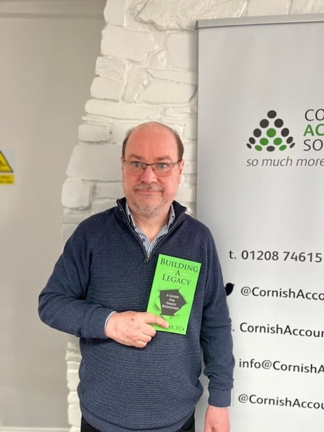 Paul Miller, an experienced  business adviser and accountant based in Bodmin, with his new book