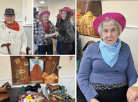 Care home residents embrace a wild west theme