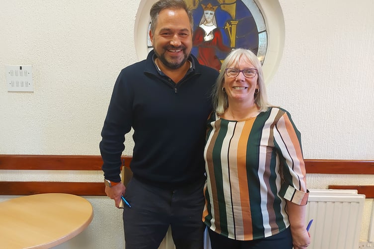 Councillor James Burden (left) will serve as the deputy mayor alongside Councillor Liz Ahearn (right) who was elected as the town's next mayor