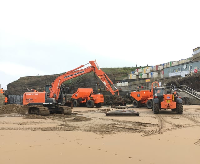 Watch as diggers move into Bude Sea Pool ahead of essential work