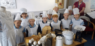 Students take a trip through time