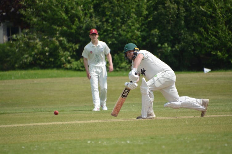 Jack Greening, pictured batting for Holsworthy against Werrington Seconds last season, made 25 on his return to Stanhope Park. Picture: Rodney Parrish