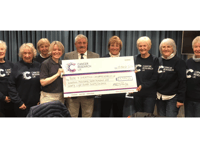 Cancer charity receive huge £17,000 donation