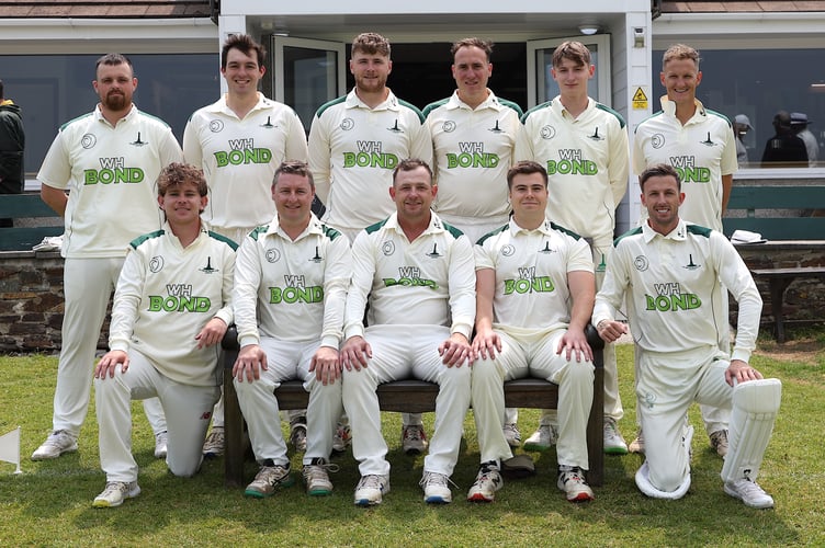 Callington's 2024 first team. Back row from left: Matt Shepherd, Ben Ellis, Luke Brenton, Harry Sawyers, James Brenton and Max Waller. Front row: Liam Lindsay, Aidan Libby (vice-captain), Graham Wagg (captain), Toby May and Joe White. Picture: Glen Rogers