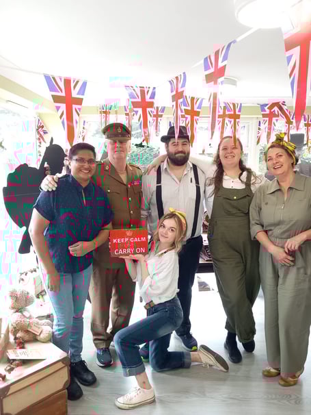 Hatherleigh Nursing Home’s ‘Street Party’ in commemoration of D-Day