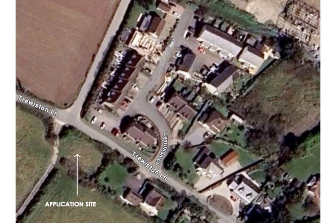 The site proposed for the dwelling in St Minver