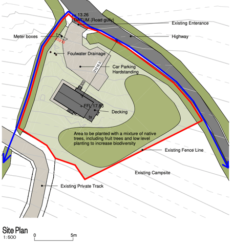 The plans for the site in Bude