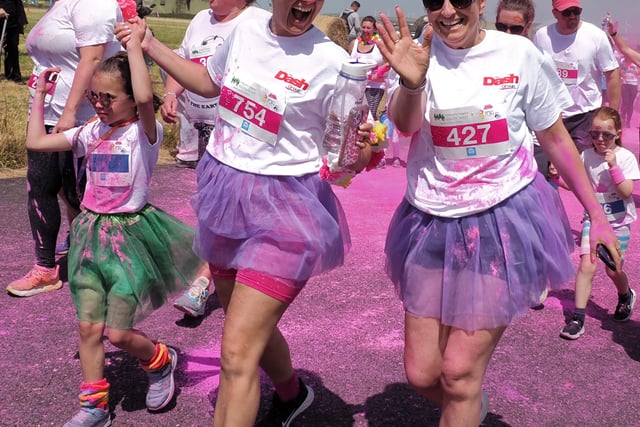 Rainbows descend for fun run’s 10th birthday
