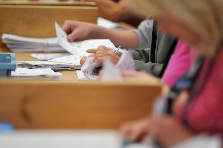 General Election.  Newton Abbot count. 