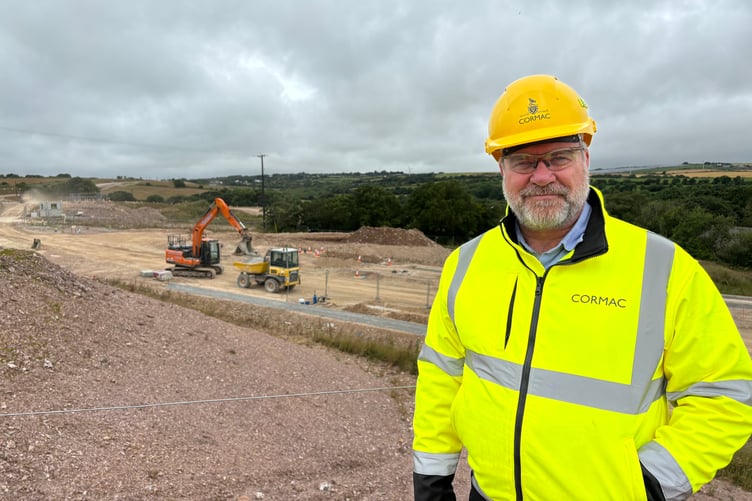 Cormac\'s Steve Worthington on the site of the new Langarth Garden Village development. (Picture: Lee Trewhela/LDRS)