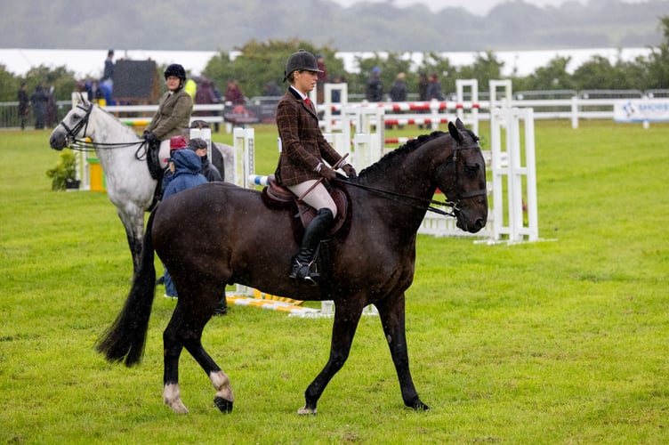 Horse riding classes at the Stithians Show 2024