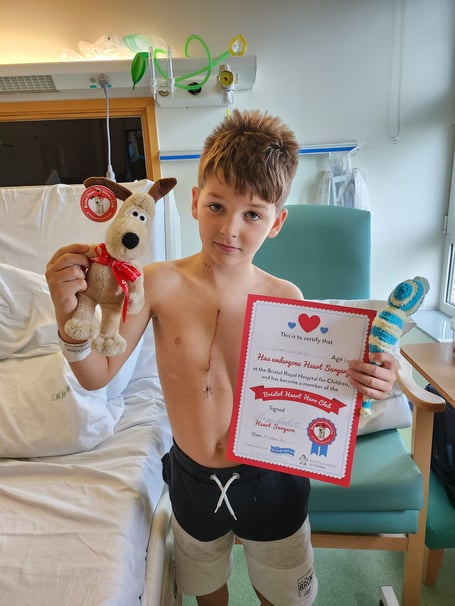 Callum was diagnosed in July 2023 with a very rare heart condition called ‘anomalous intramural right coronary artery’