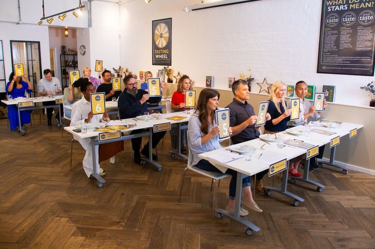 The final panel reveal their scores for the Great Taste 2024. (Picture: Guild of Fine Food/Sam Pelly)