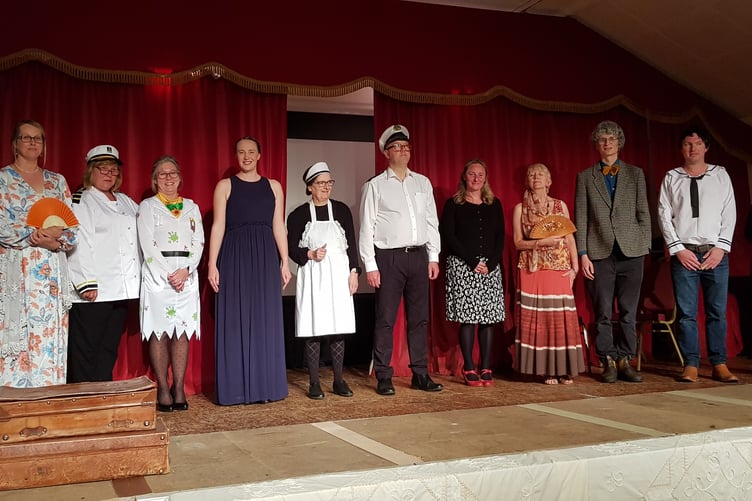 'Murder on the High Seas', a murder mystery written and directed by Jacky Parker was performed at Bradworthy Memorial Hall