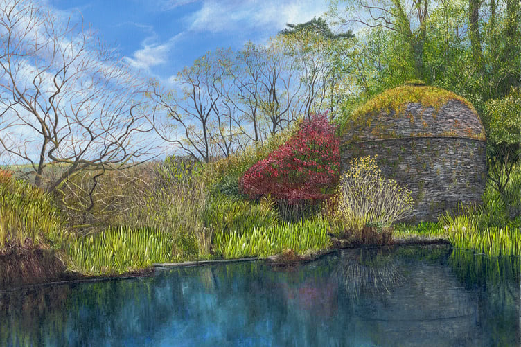 CLARE Law's piece 'Clarity' was inspired by the Stew Pond and Dovecote in the Valley Garden at Cotehele