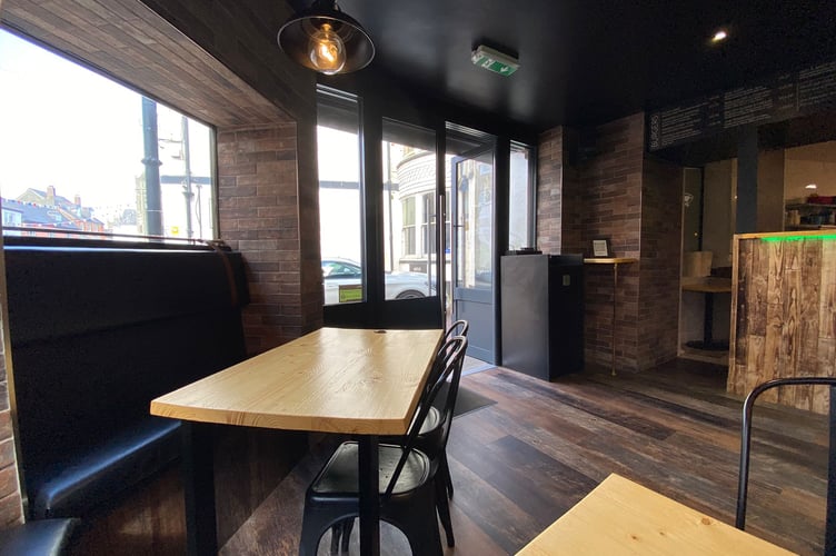 The space has been transformed into a stylish and modern environment