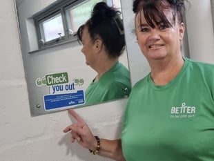Mirrors in leisure centres to reflect important NHS reminder