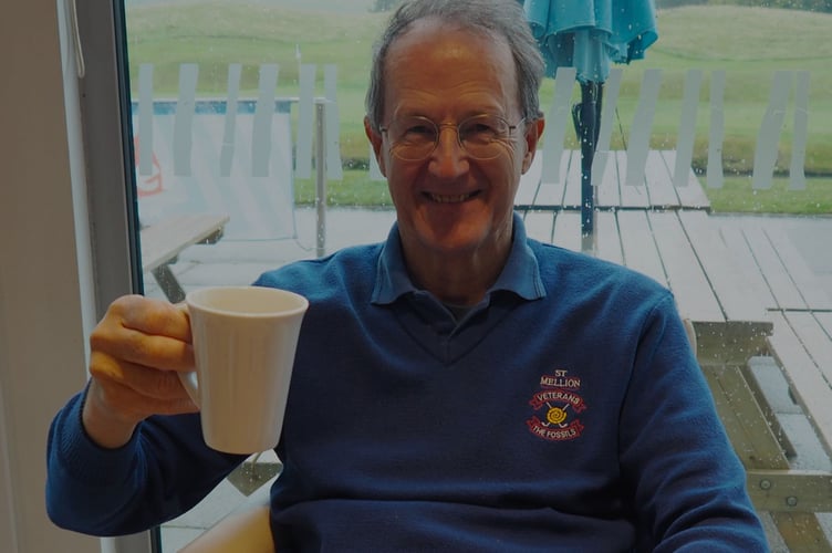 Keith Abbott was all smiles after his impressive round of 37. Picture: St Mellion Golf Club