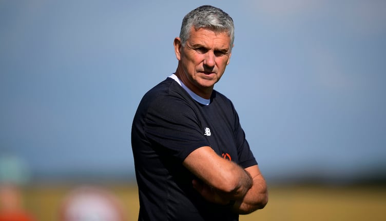 City boss John Askey refused to criticise his players despite conceding twice in stoppage-time. Picture: Phil Mingo/PPAUK