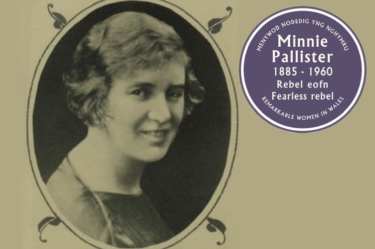 Minnie Pallister Purple Plaque