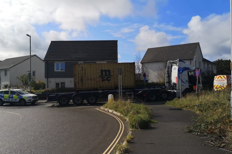 A lorry has broken down blocking access to the sliproad onto the A30 from the Stourscombe end of Launceston