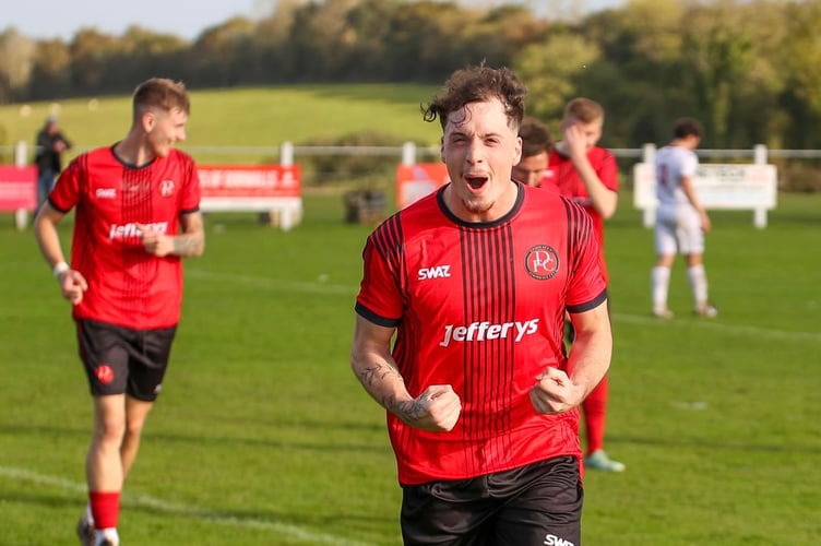 Josh Johnson after scoring one of his two penalties.