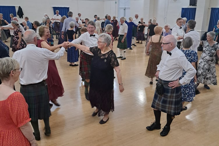 Members dancing for the last time. (Picture: Marhamchurch Scottish Dance Club)