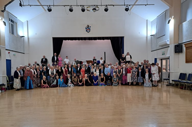 Members of the Marhamchurch Scottish Dance Club at their final weekend event. (Picture: Marhamchurch Scottish Dance Club)