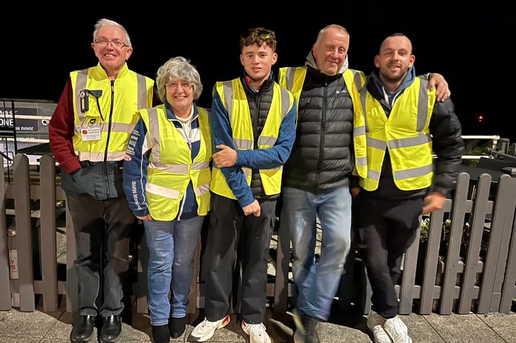 VOLUNTEERS with the Callington Soup Run team