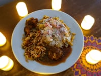 Care home enjoy Indian cuisine 