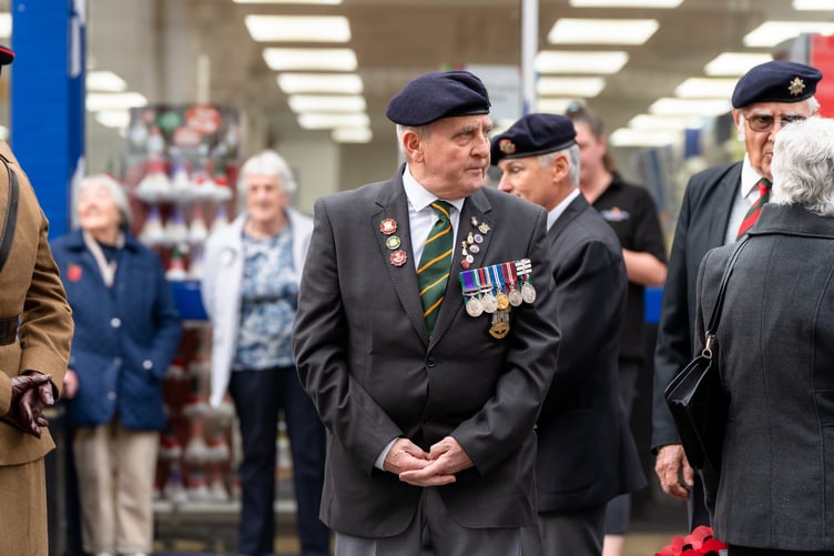 A veteran looks on as events get underway in Holsworthy (Picture: Matt Willson/Passion4Photos)