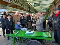 Rail enthusiasts celebrate third anniversary of Dartmoor Line