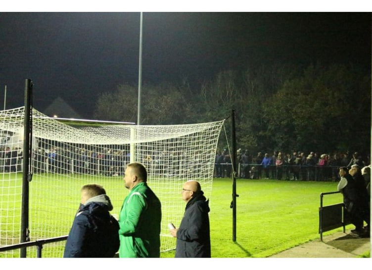 The crowds flocked to Broadclose Park. Picture: Bude Town AFC