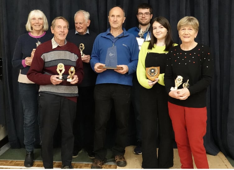 Upper Tamar Lake Sailing Club presentation winners.