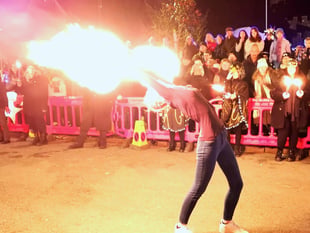 Lighting up the dark with fire and light in Callington 