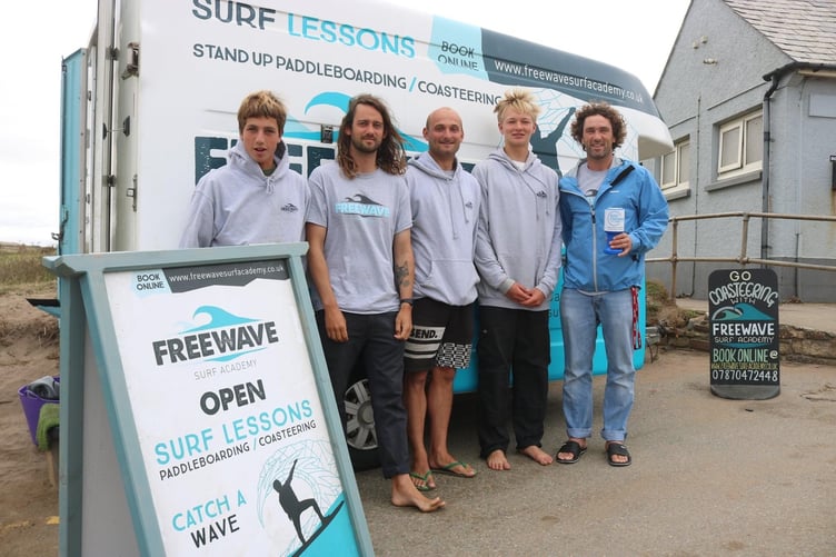 Freewave Surf School Bude Food Bank Donation