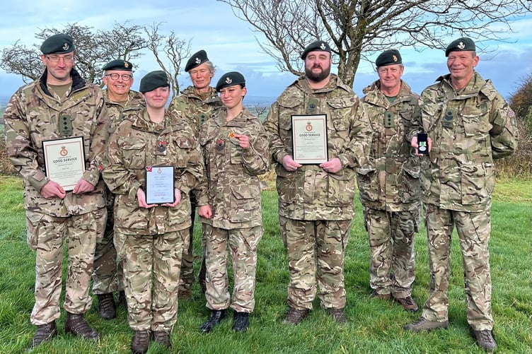 The awards presented to participants. (Picture: Devon ACF)